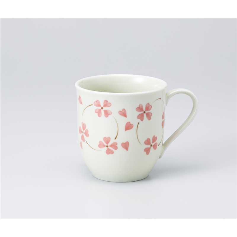 古林陶器 マグ 軽量 ハピネスマグ ピンク 1166220240 1個（ご注文単位1個）【直送品】