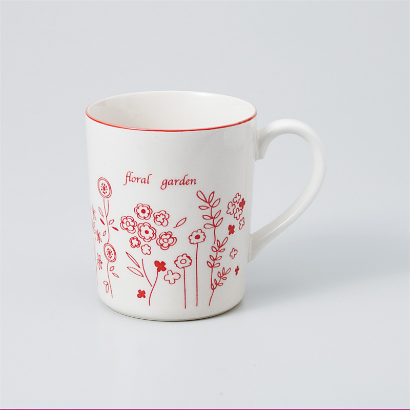 古林陶器 マグ フローラルガーデン(RD)軽量マグ 965730454 1個（ご注文単位1個）【直送品】