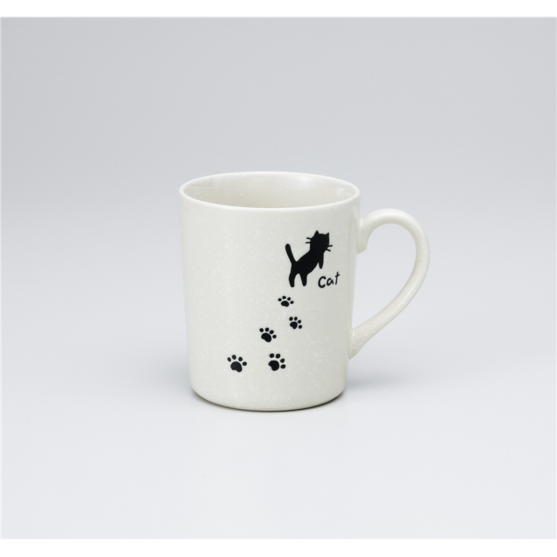 古林陶器 マグ 足あとネコ 軽量マグ 1065830254 1個（ご注文単位1個）【直送品】