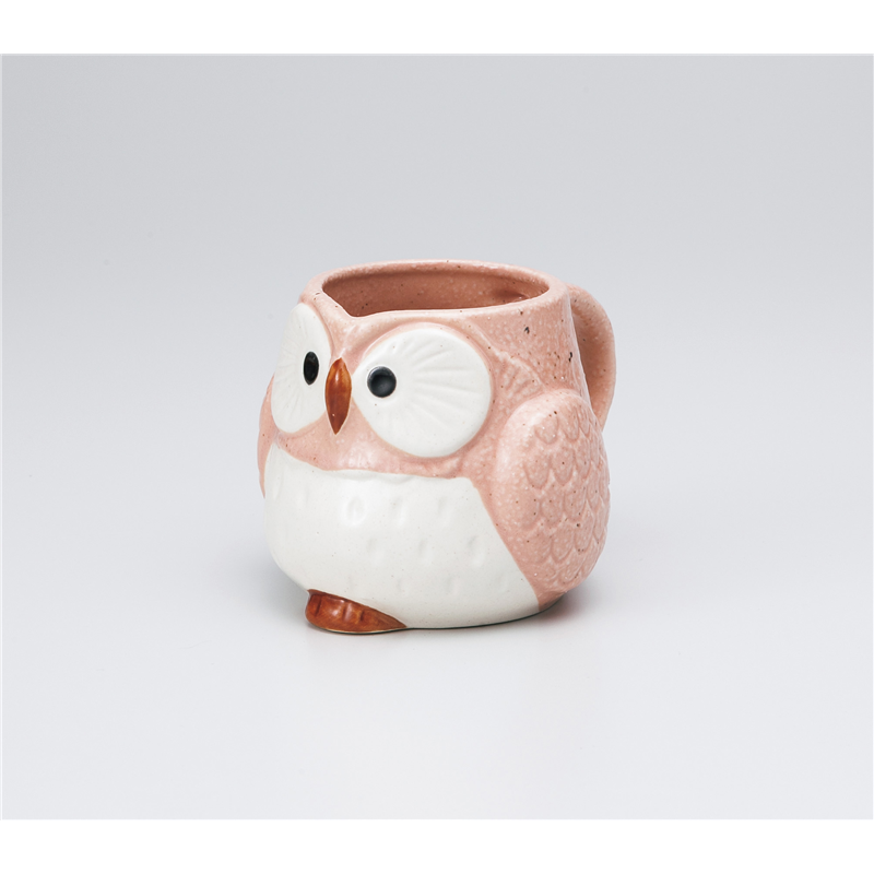 古林陶器 マグ ふくろうマグ(ピンク) 1065210147 1個（ご注文単位1個）【直送品】