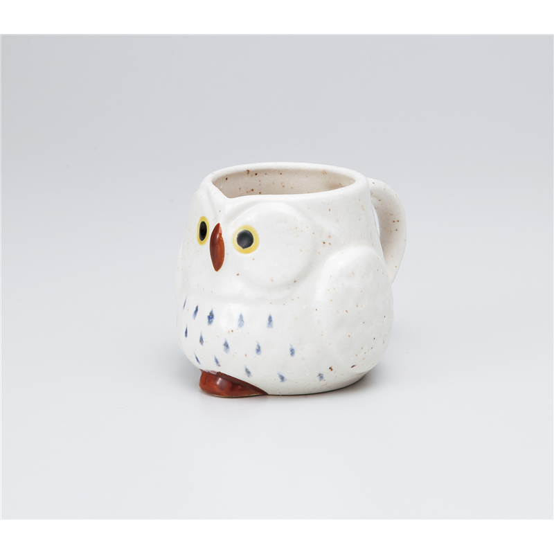 古林陶器 マグ ふくろうマグ(白) 1065210247 1個（ご注文単位1個）【直送品】