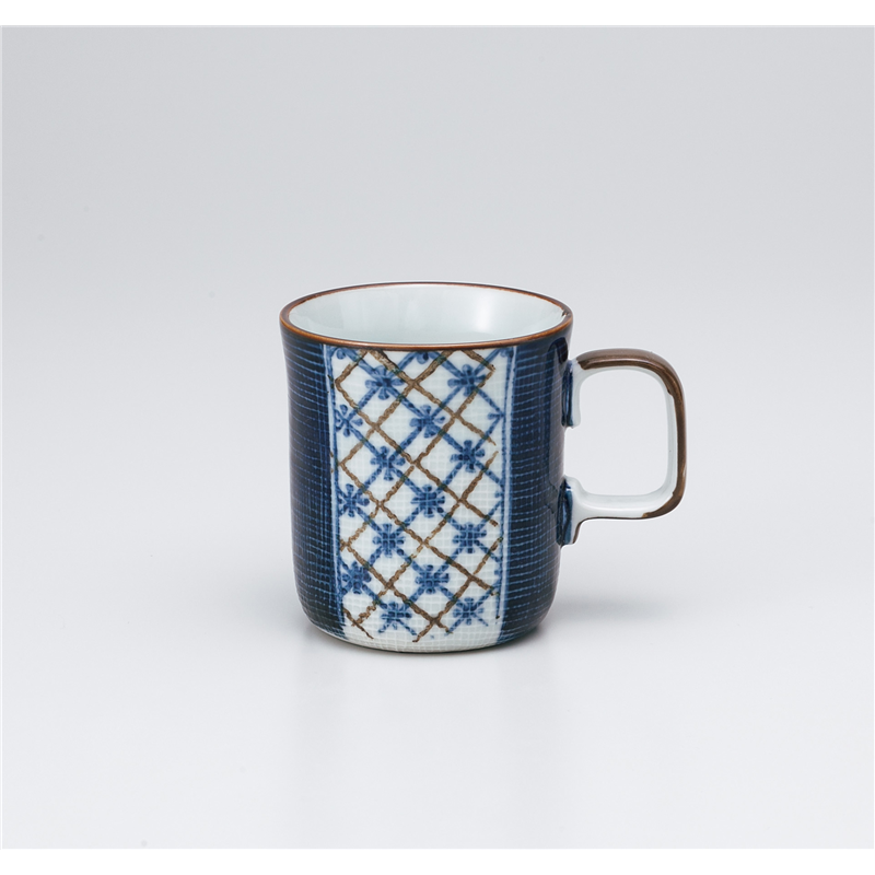 古林陶器 マグ&スープカップ 布目割格子マグ 1065760652 1個（ご注文単位1個）【直送品】