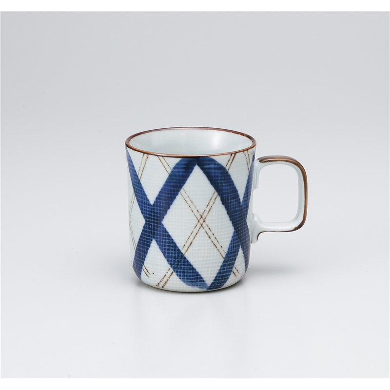 古林陶器 マグ&スープカップ 布目ゴス格子マグ 1065760452 1個（ご注文単位1個）【直送品】