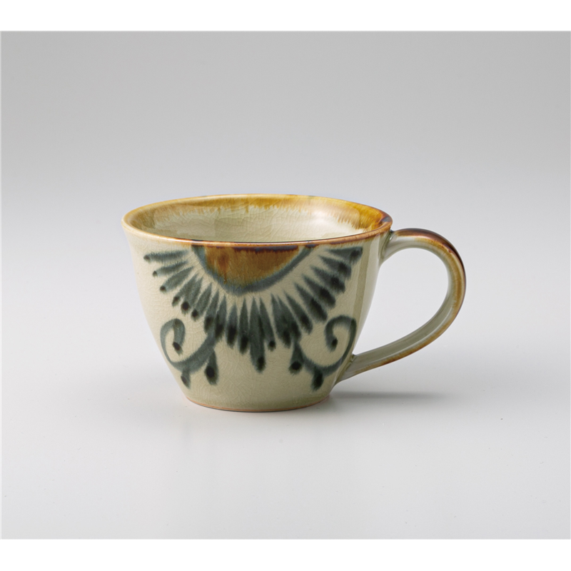 古林陶器 マグ&スープカップ 安南唐草 カフェマグ 1261720331 1個（ご注文単位1個）【直送品】