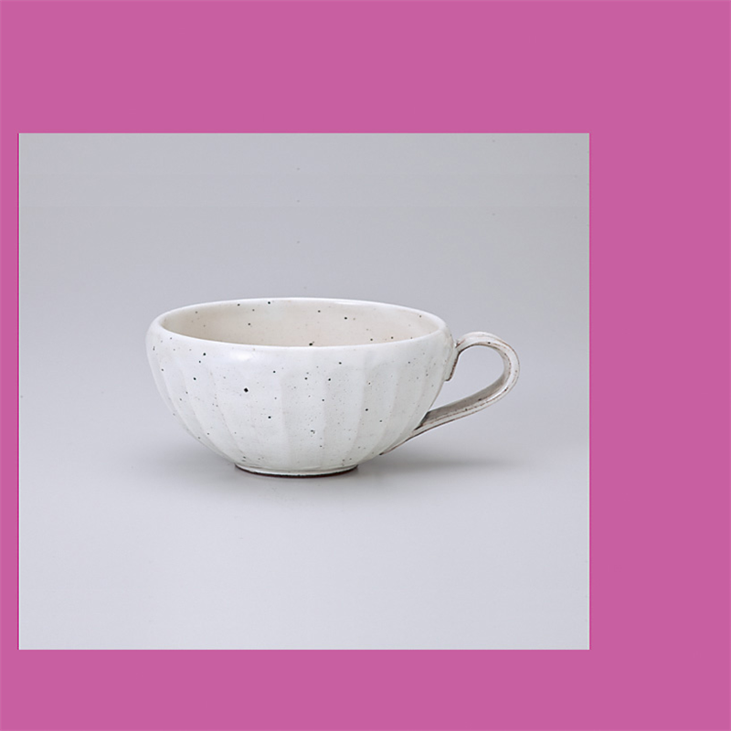 古林陶器 スープカップ 粉引面取りスープカップ 757850646 1個（ご注文単位1個）【直送品】