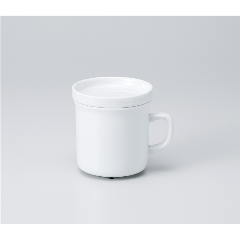 古林陶器 蓋付マグ&マグ(洋) ベーシックHR蓋付マグ/WH 1166410220 1個（ご注文単位1個）【直送品】
