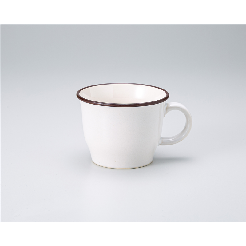 古林陶器 蓋付マグ&マグ(洋) スープマグ ホワイト 1354660301 1個（ご注文単位1個）【直送品】