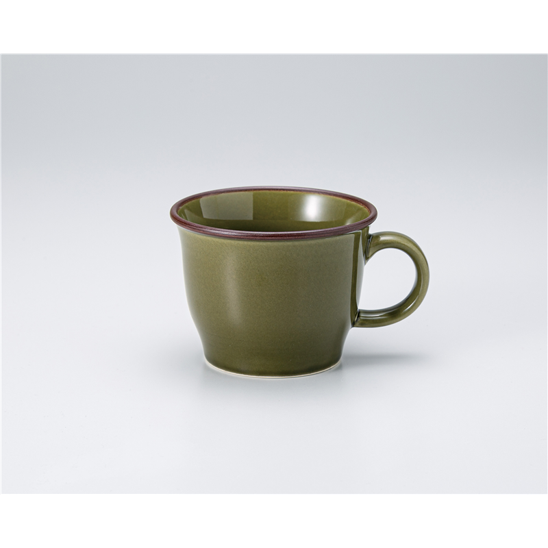 古林陶器 蓋付マグ&マグ(洋) スープマグ オリベ 1354660401 1個（ご注文単位1個）【直送品】