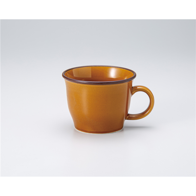 古林陶器 蓋付マグ&マグ(洋) スープマグ キャラメル 1354660501 1個（ご注文単位1個）【直送品】