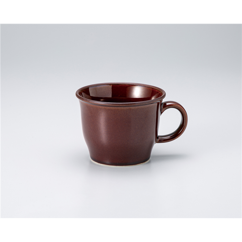 古林陶器 蓋付マグ&マグ(洋) スープマグ アメ 1354660601 1個（ご注文単位1個）【直送品】