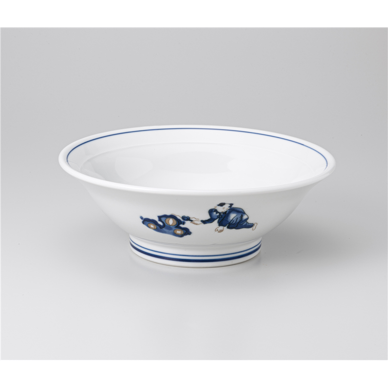 古林陶器 中華単品 新唐子 リム7.0高台丼 1265310160 1個（ご注文単位1個）【直送品】