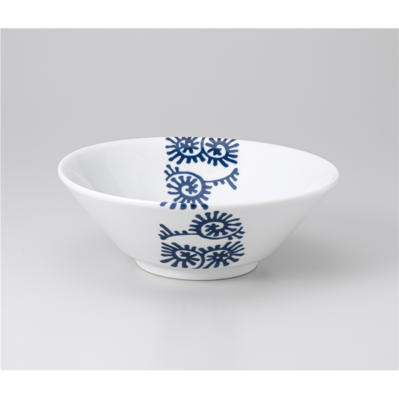 古林陶器 中華単品 唐草(内外)白中華切立20cm丼 1265330203 1個（ご注文単位1個）【直送品】