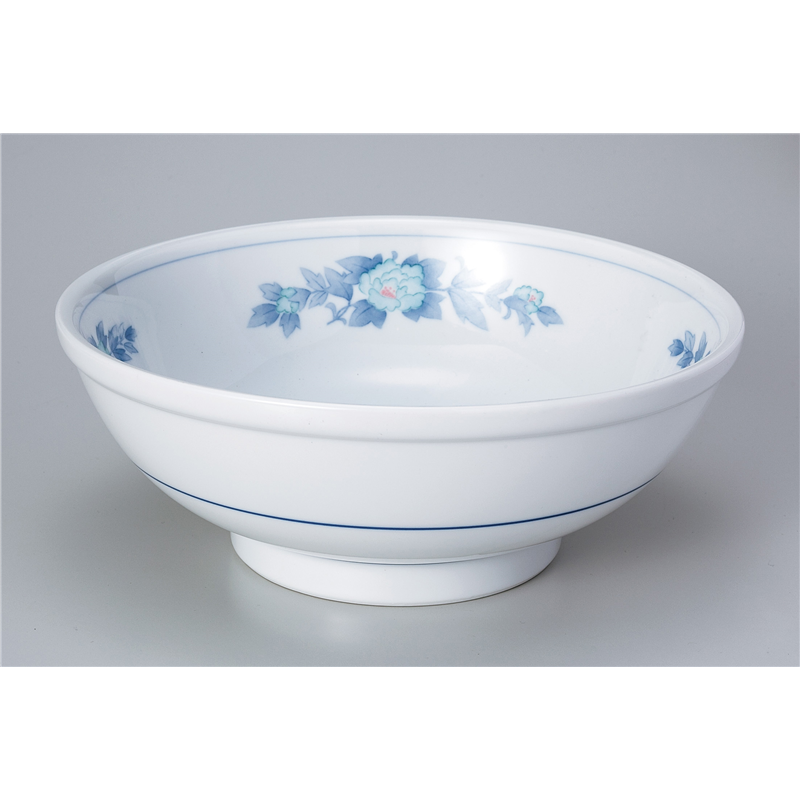 古林陶器 中華単品 三色牡丹8.0玉丼 865820326 1個（ご注文単位1個）【直送品】