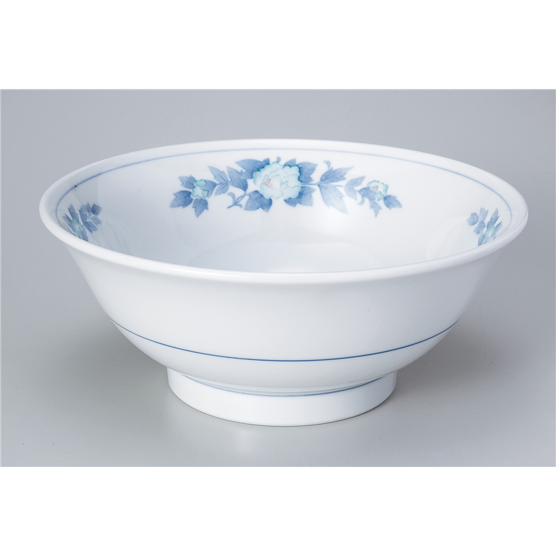 古林陶器 中華単品 三色牡丹反高台7.0丼 865820126 1個（ご注文単位1個）【直送品】