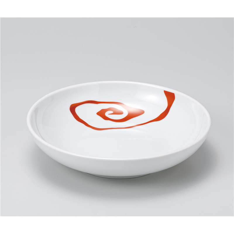 古林陶器 中華単品 赤雲竜21cmめん皿 1169840333 1個（ご注文単位1個）【直送品】