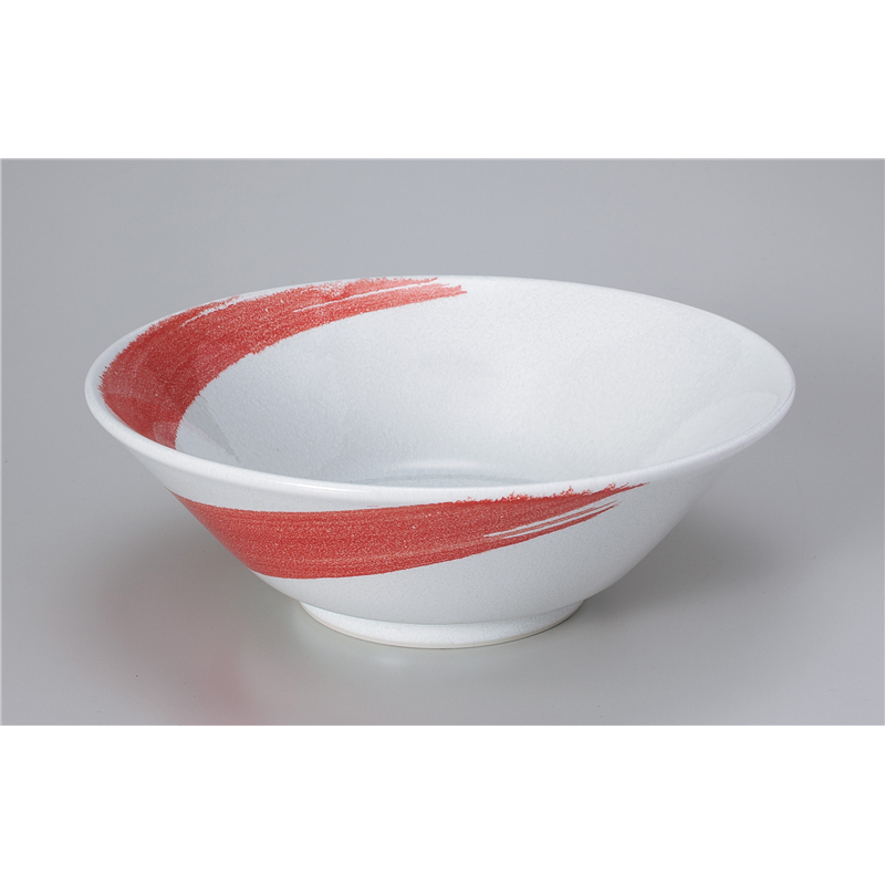 古林陶器 中華単品 赤刷毛7.0切立丼 865930326 1個（ご注文単位1個）【直送品】