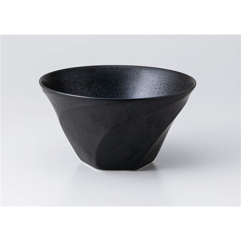 古林陶器 中華単品 ネジリL 黒 1357920401 1個（ご注文単位1個）【直送品】