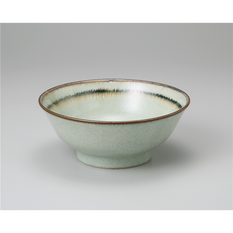 古林陶器 中華単品 ワサビ6.8高台丼 1069740154 1個（ご注文単位1個）【直送品】