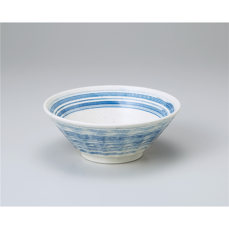 古林陶器 中華単品 青刷毛目しのぎ6.3ラーメン丼 1069740311 1個(ご注文単位1個)【直送品】