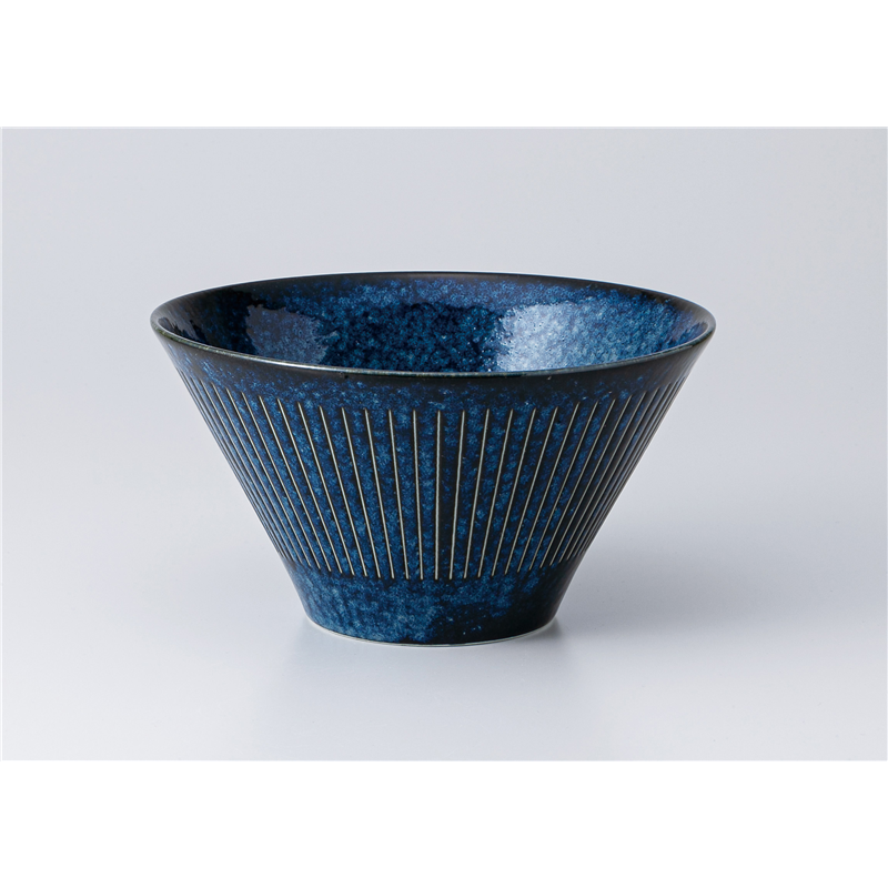 古林陶器 中華単品 撥水十草 反丼大(サラダボールL) 海碧 1358210401 1個(ご注文単位1個)【直送品】