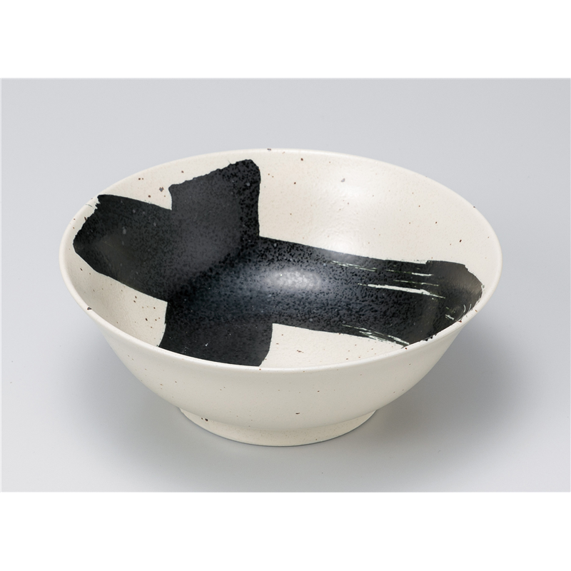 古林陶器 中華単品 黒刷毛目6.3ラーメン丼 1170550441 1個(ご注文単位1個)【直送品】