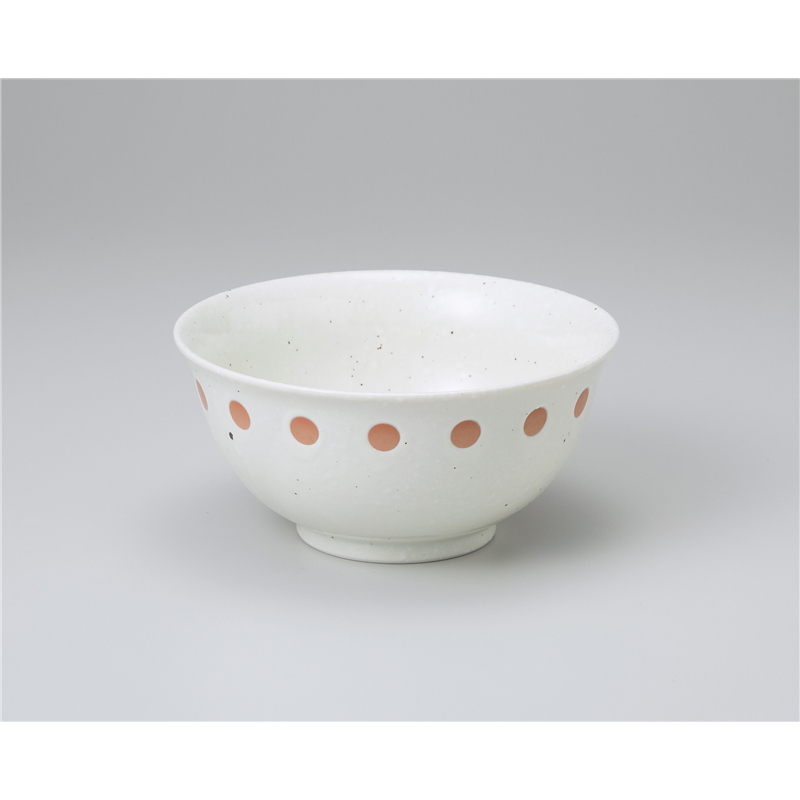 古林陶器 中華単品 白ドット深口ラーメン丼 1069830140 1個(ご注文単位1個)【直送品】