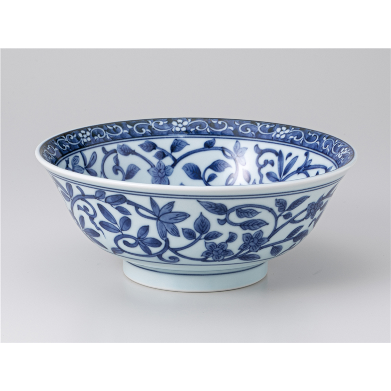 古林陶器 中華単品 藍唐草 6.0めん鉢 1266130531 1個(ご注文単位1個)【直送品】