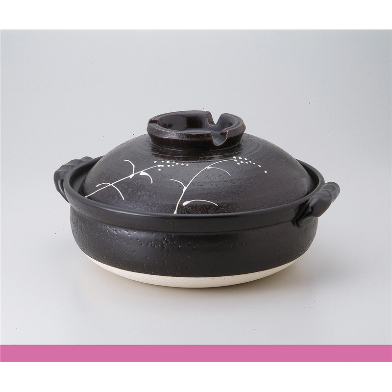 古林陶器 土鍋(萬古焼)ＩＨ対応 IH対応むさし野8.0深鍋 564220982 1個（ご注文単位1個）【直送品】