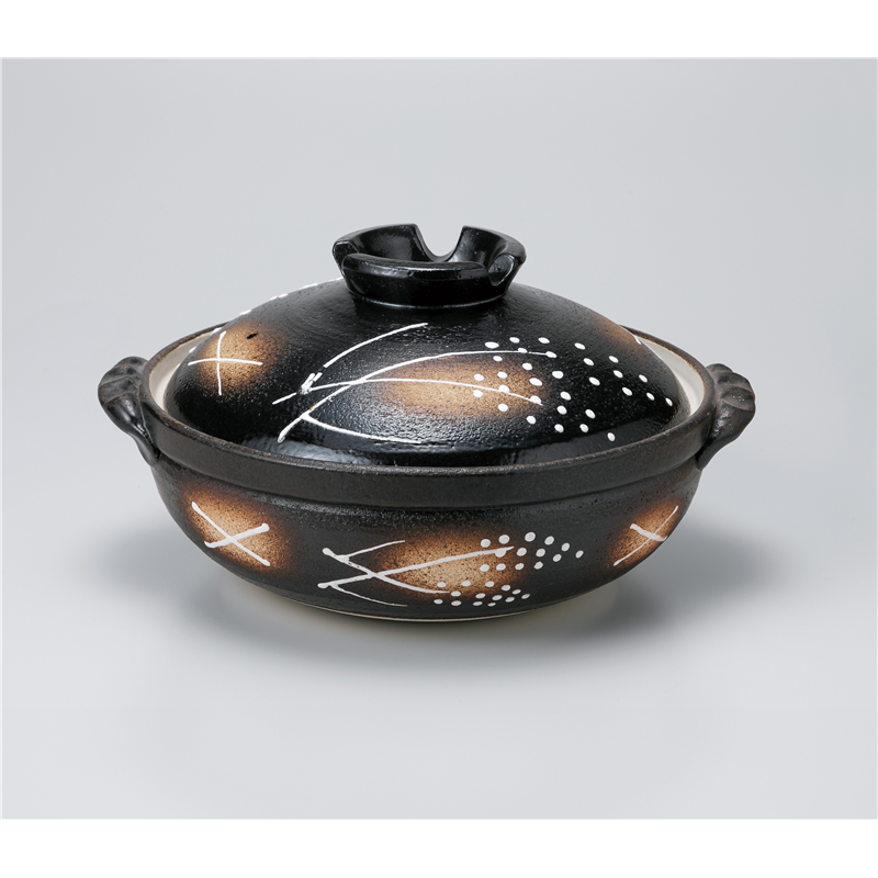 古林陶器 土鍋(萬古焼) むぎ9号土鍋 1171310682 1個（ご注文単位1個）【直送品】