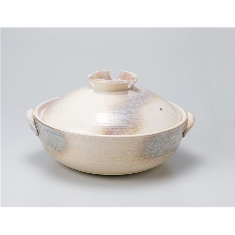 古林陶器 土鍋(萬古焼) 志野8号土鍋 1171330682 1個（ご注文単位1個）【直送品】