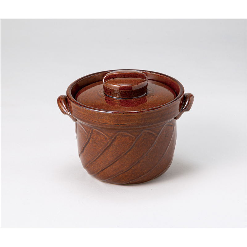 古林陶器 ご飯鍋・多用鍋 アメ3合ごはん鍋 1267020384 1個（ご注文単位1個）【直送品】