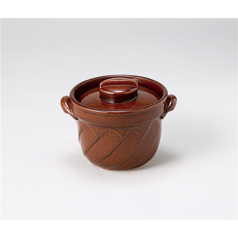 古林陶器 ご飯鍋・多用鍋 アメ2合ごはん鍋 1267020484 1個（ご注文単位1個）【直送品】