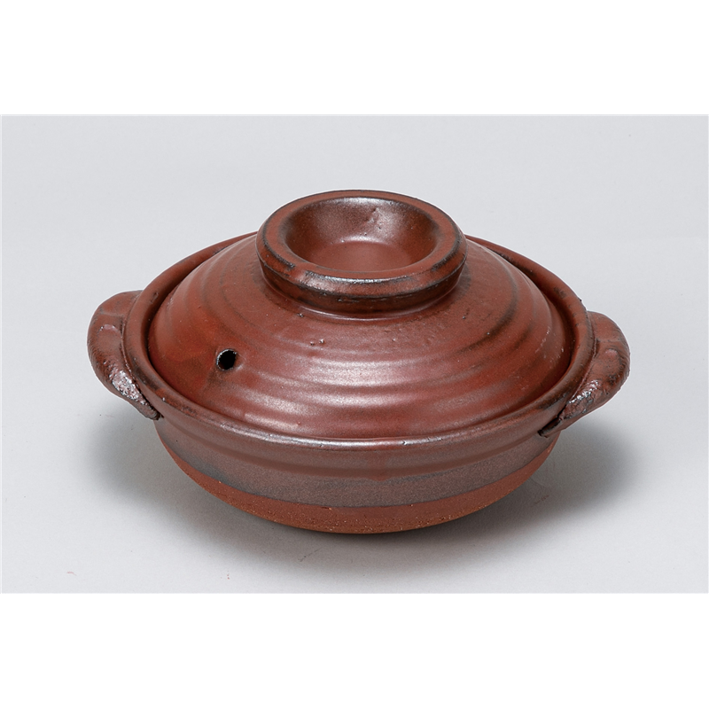 古林陶器 小鍋・ラーメン鍋・ビビンバ 鉄赤(深)5.0鍋 1172030184 1個（ご注文単位1個）【直送品】