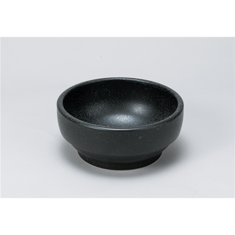 古林陶器 小鍋・ラーメン鍋・ビビンバ スタックビビンバ黒18cm 1172140425 1個（ご注文単位1個）【直送品】