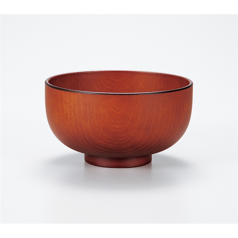 古林陶器 会津漆器汁椀 栃 総木彫汁椀 975740297 1個（ご注文単位1個）【直送品】