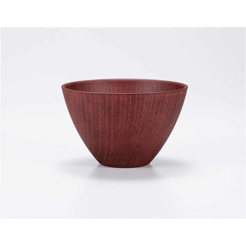 古林陶器 会津漆器汁椀 木目スープボール 赤 1268540297 1個(ご注文単位1個)【直送品】