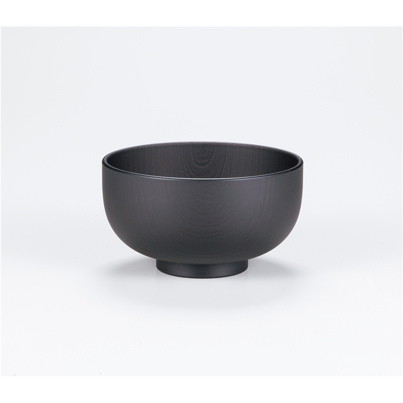 古林陶器 会津漆器汁椀 レンジ汁椀 総木目 BK 1072620395 1個（ご注文単位1個）【直送品】