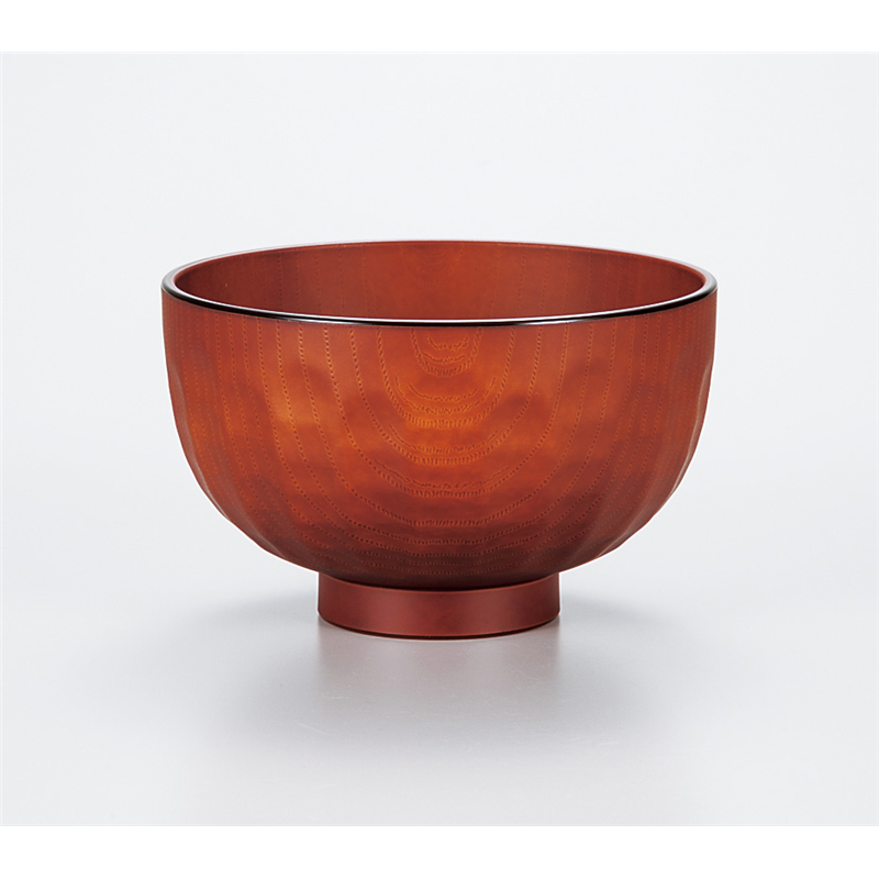 古林陶器 会津漆器汁椀 レンジ汁椀 山亀甲 BR 974730495 1個（ご注文単位1個）【直送品】