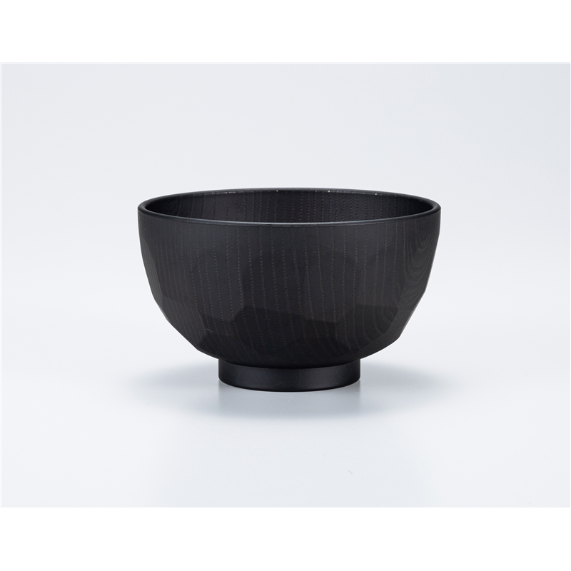 古林陶器 会津漆器汁椀 黒 木彫亀甲汁椀 1268520297 1個（ご注文単位1個）【直送品】