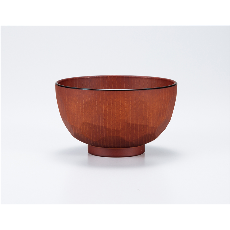 古林陶器 会津漆器汁椀 栃 木彫亀甲汁椀 1268520397 1個（ご注文単位1個）【直送品】