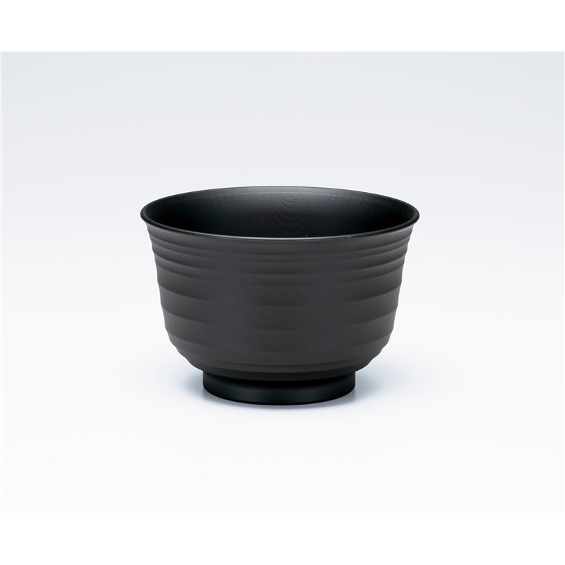 古林陶器 会津漆器汁椀 黒 両相羽反汁椀 1173320597 1個（ご注文単位1個）【直送品】