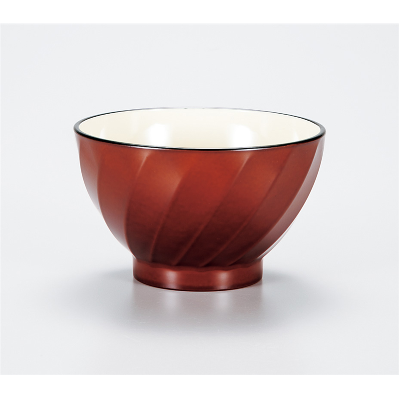 古林陶器 会津漆器汁椀 ライト サザ波汁椀 内アイボリー 975640297 1個（ご注文単位1個）【直送品】