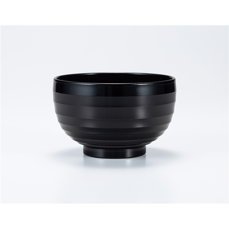 古林陶器 会津漆器汁椀 黒 布袋汁椀 1268560297 1個（ご注文単位1個）【直送品】