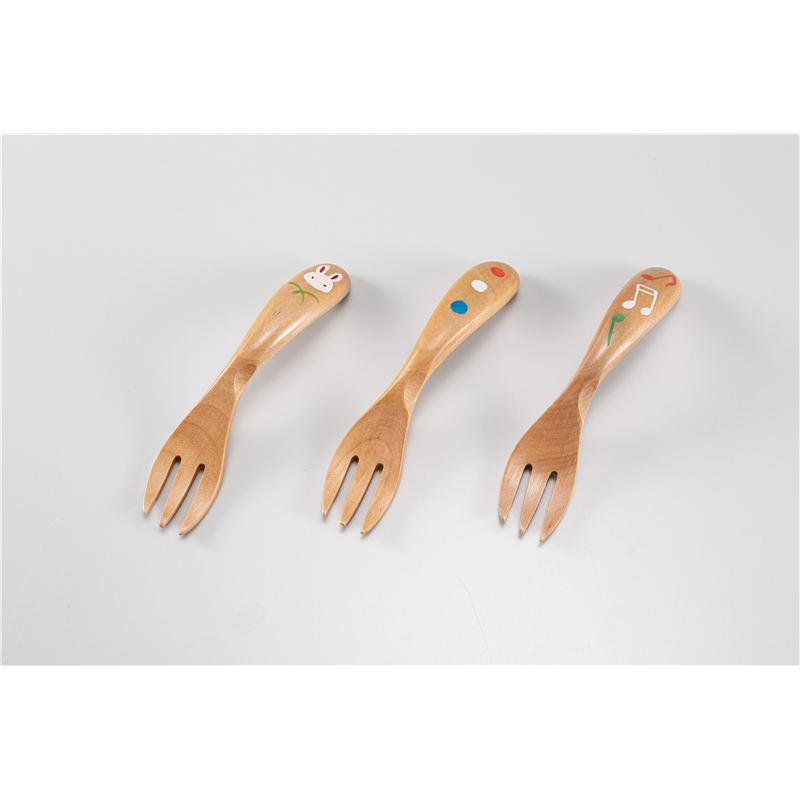 古林陶器 会津漆器子供食器 ［木］ウッドキッズ フォーク うさぎ(手描) 1268930195 1個（ご注文単位1個）【直送品】