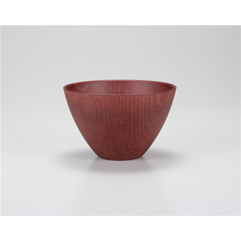 古林陶器 会津漆器茶筒・茶こぼし・大椀 木目マルチボール 赤 1268840497 1個（ご注文単位1個）【直送品】