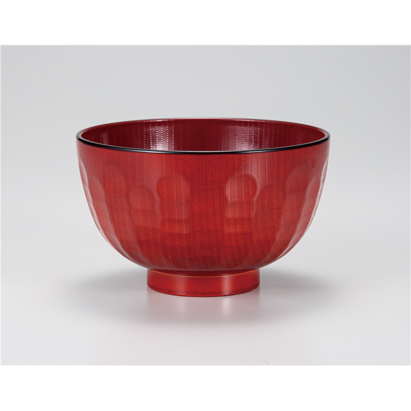 古林陶器 会津漆器茶筒・茶こぼし・大椀 春慶 山亀甲大椀 1268740597 1個（ご注文単位1個）【直送品】