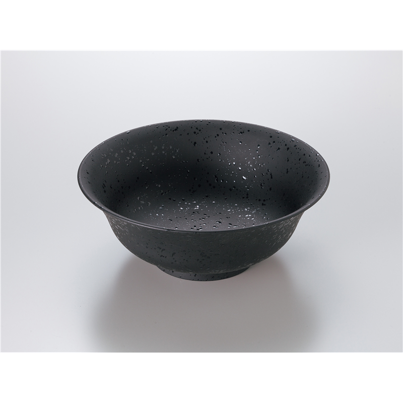 古林陶器 会津漆器茶筒・茶こぼし・大椀 石目黒天目ラーメン鉢 1073760397 1個（ご注文単位1個）【直送品】