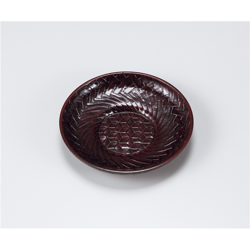 古林陶器 会津漆器茶托 鎌倉 4.0カゴメ茶托 5P 1072940295 1個（ご注文単位1個）【直送品】