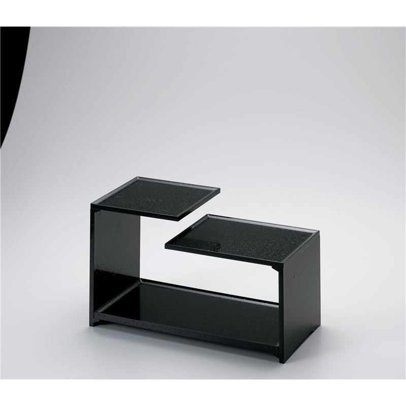 古林陶器 越前漆器演出台 いろどり演出台(Q)黒石目 1174720198 1個（ご注文単位1個）【直送品】