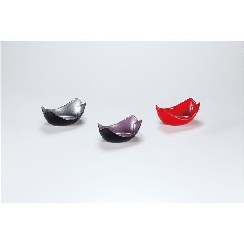 古林陶器 越前漆器小鉢・かご 3.0 笹舟小鉢 雲流塗(シルバー) 1074310698 1個（ご注文単位1個）【直送品】